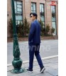 Bộ nỉ thể thao nam MDB-255 navy phối xanh bích